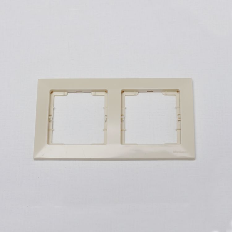 ჩამრთველის ჩარჩო ჰორიზონტალური 2-იანი CANDELLA MUTLUSAN 2125 800 1202 კრემისფერი სურათი