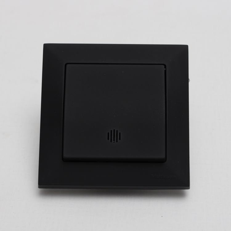 ჩამრთველი 1-იანი განათბით CANDELLA MUTLUSAN 2125 415 0284 შავი სურათი