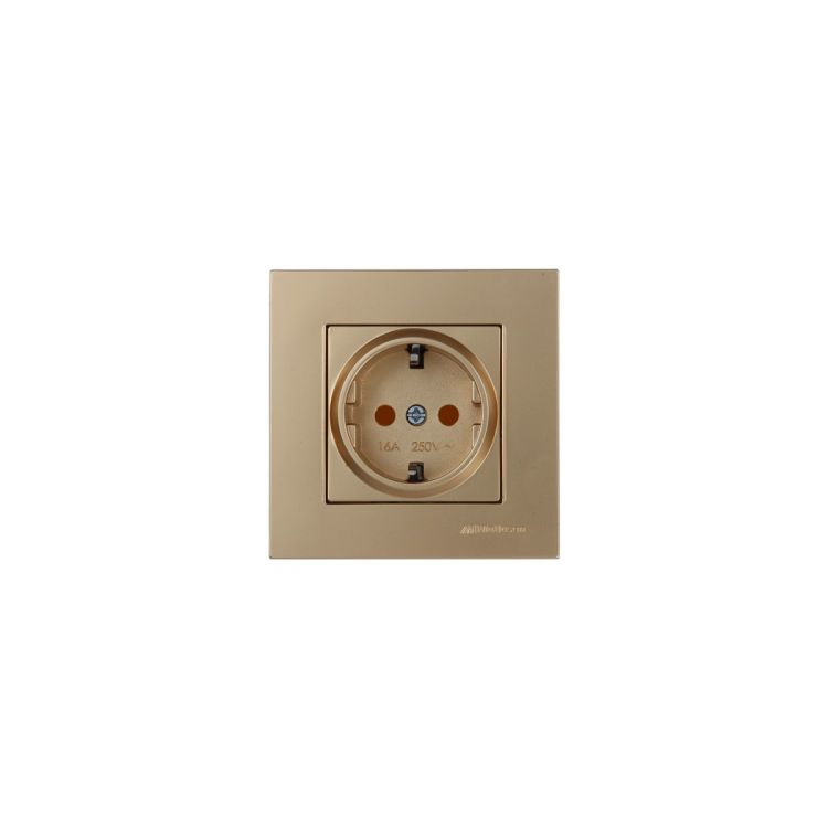 როზეტი დამიწების გარეშე MUTLUSAN 2220 601 0280 ოქროსფერი Antik სურათი