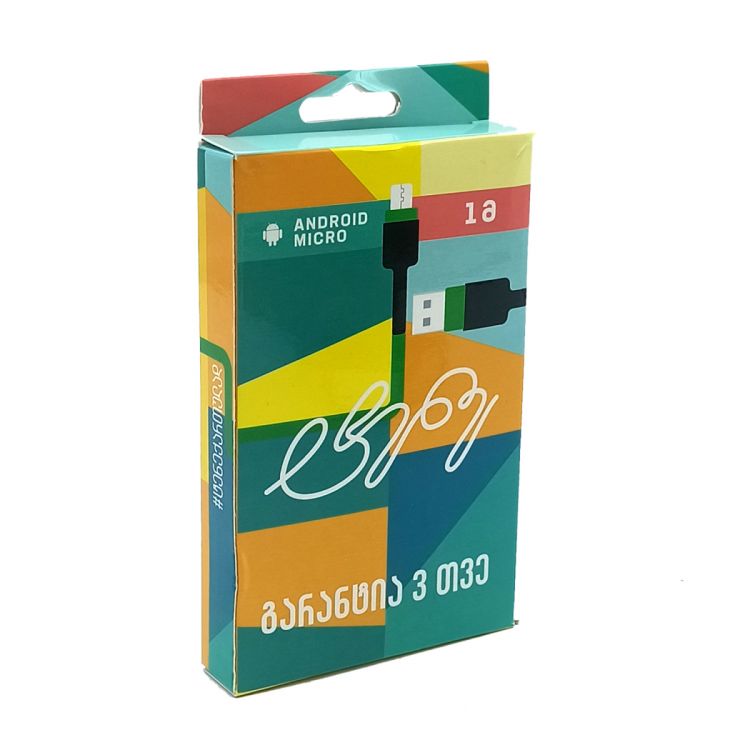 კაბელი USB TENE მიკრო 1მ სურათი