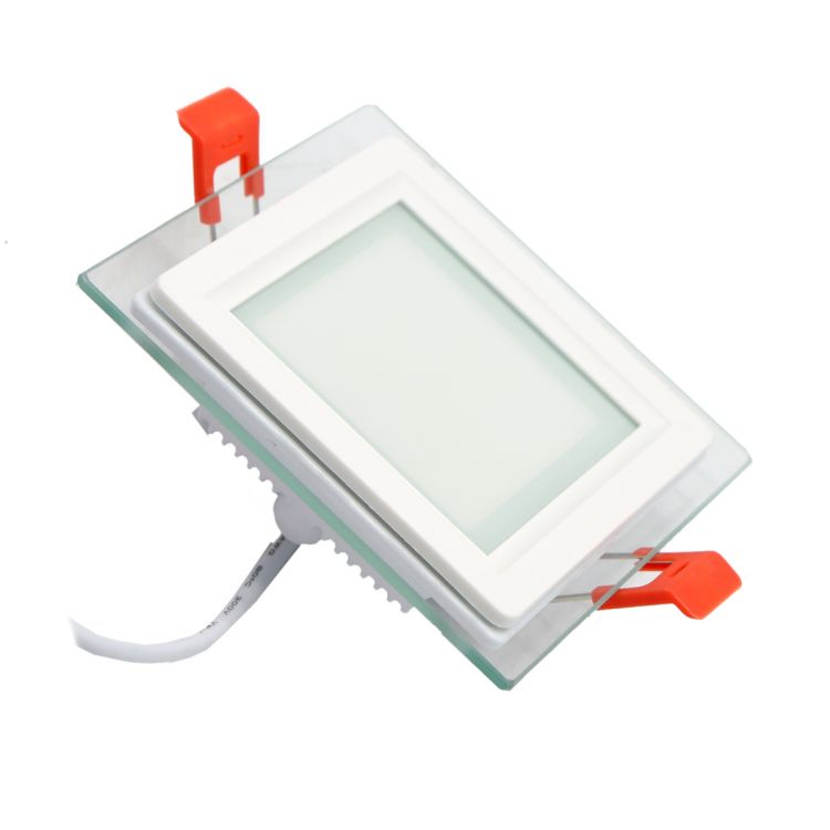 ლედ პანელი ოთხკუთხედი შუშის LEDEX LED Glass Down Light (Square) 6w 6500K სურათი