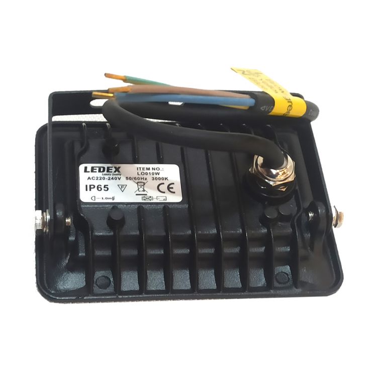 პროჟექტორი 10w LEDEX LED 3000k IP65 Black სურათი