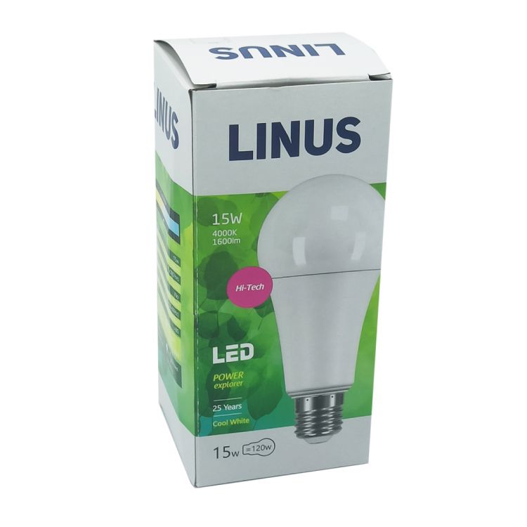 ნათურა სტანდარტული LINUS Lin79-2940 LED 15W E27 4000K სურათი