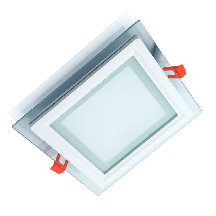 ლედ პანელი ოთხკუთხედი შუშის LEDEX LED Glass Down Light (Square) 12w 6500K სურათი