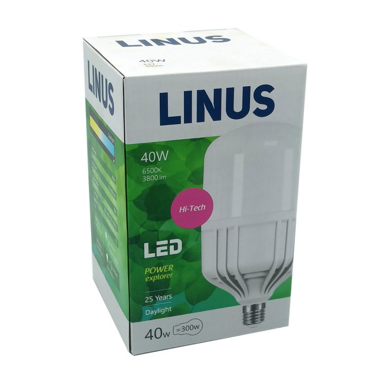 ნათურა სტანდარტული LINUS Lin32-9505 LED 40W E27 6500K სურათი