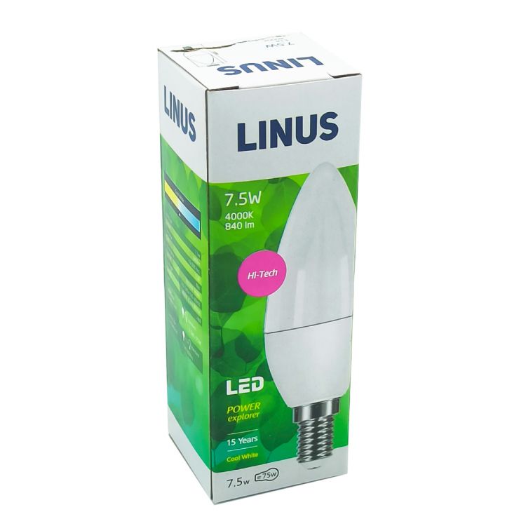 ნათურა ბურთი LINUS Lin82-2971 LED 7.5W E14 4000K სურათი