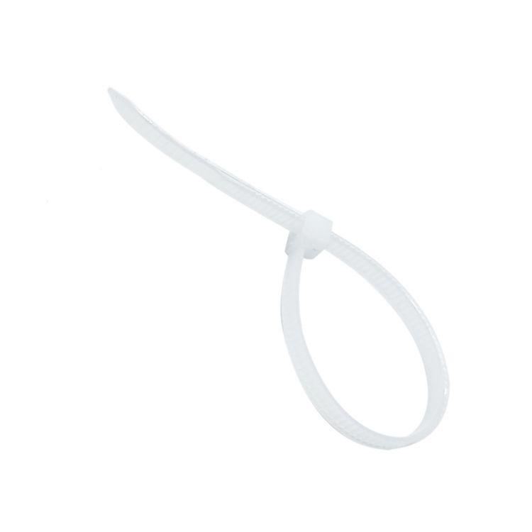 პლასტმასის ხამუთი 4.8*150 (100psc) თეთრი სურათი