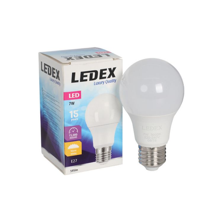 ნათურა სტანდარტული LEDEX LED8-9123 7W E27 3000K სურათი