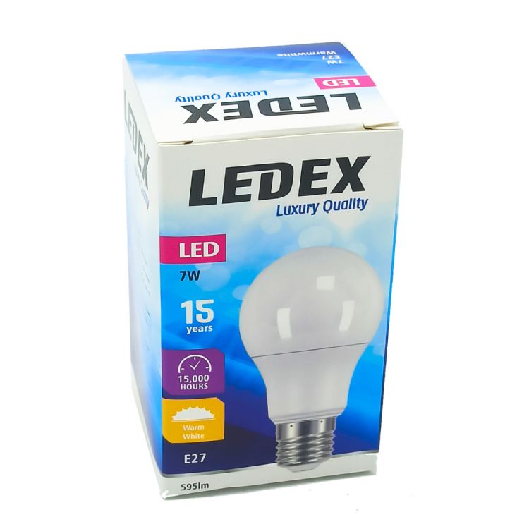 ნათურა სტანდარტული LEDEX LED8-9123 7W E27 3000K სურათი