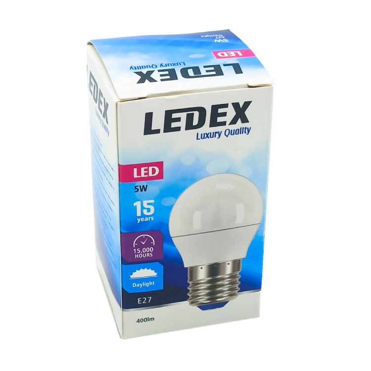 ნათურა ბურთი LEDEX LED14-9482 5W E27 6500K სურათი