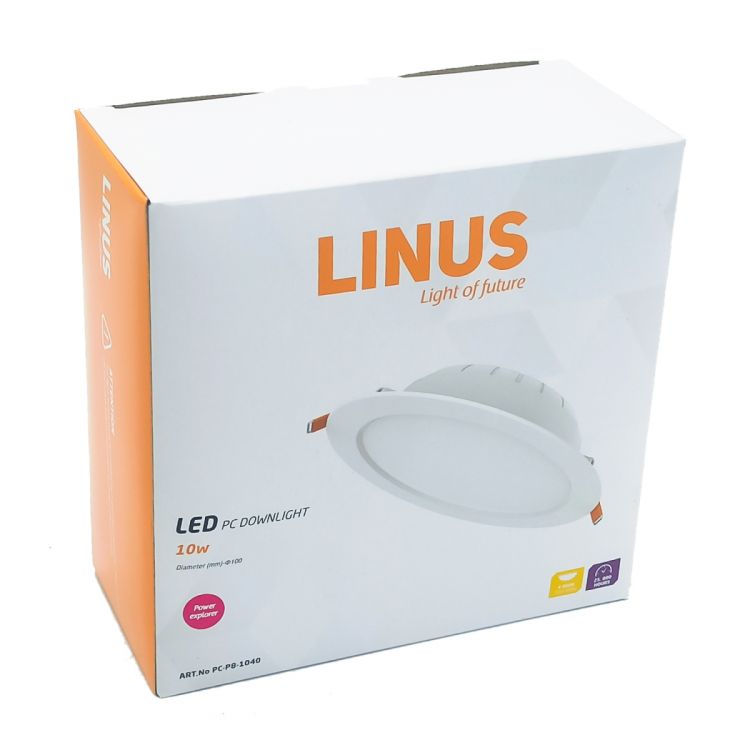 ლედ პანელი LINUS PC downlight  10W 4000K სურათი
