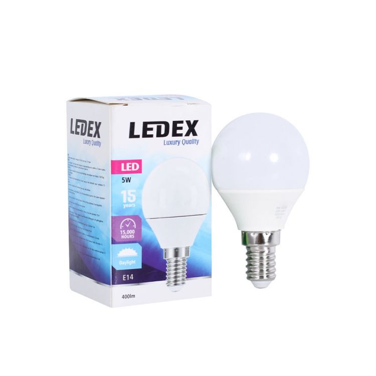ნათურა ბურთი LEDEX LED26-4440 5W E14 6500K სურათი