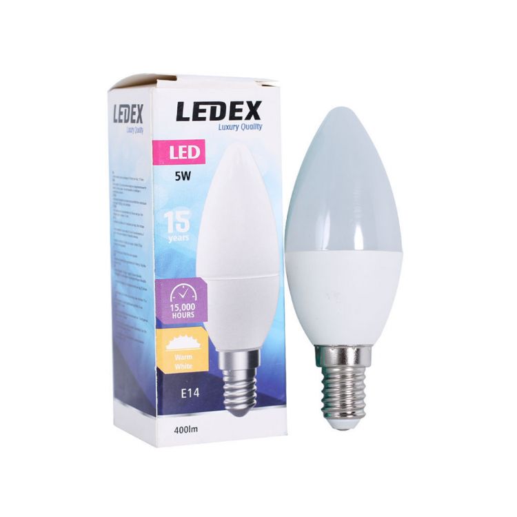 ნათურა ჭაღი LEDEX LED13-9475 5W E14 3000K სურათი