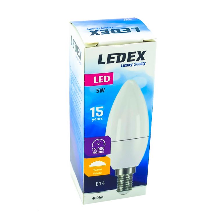 ნათურა ჭაღი LEDEX LED13-9475 5W E14 3000K სურათი