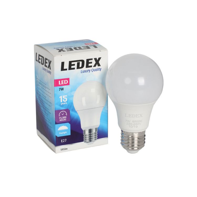 ნათურა სტანდარტული LEDEX LED7-9116 7W E27 6500K სურათი