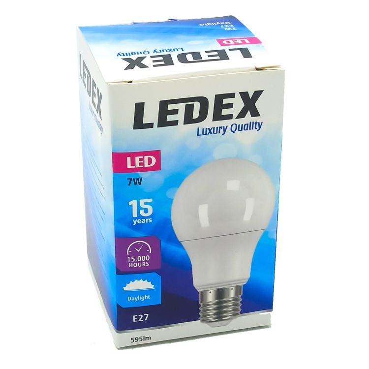 ნათურა სტანდარტული LEDEX LED7-9116 7W E27 6500K სურათი