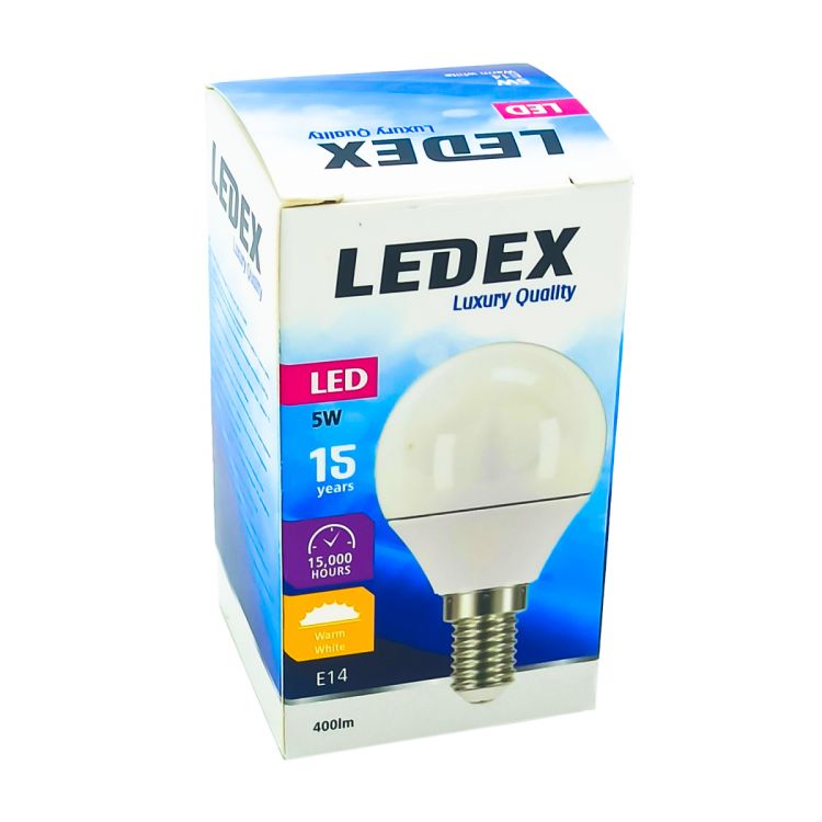 ნათურა ბურთი LEDEX LED33-4325 5W E14 3000K სურათი