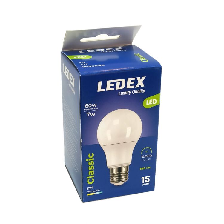 ნათურა სტანდარტული 7W E27 3000K CLASSIC LEDEX LED67-0935 სურათი