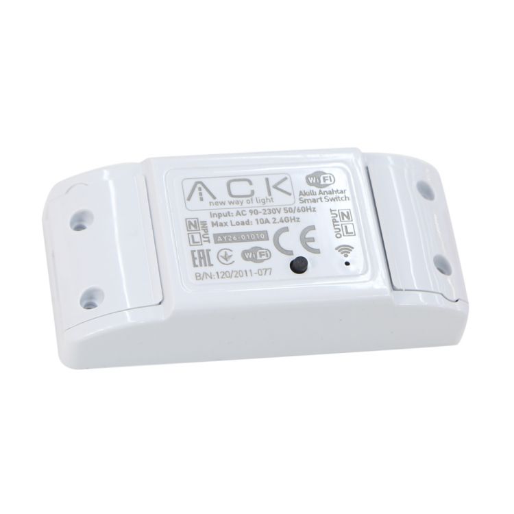 სმარტ გადამრთველი ACK SMART SWITCH Wi-Fi სურათი