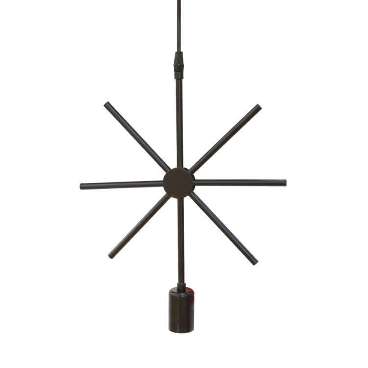 ჭერის სანათი შავი ფორმის. მეტალის MH-15650 სურათი