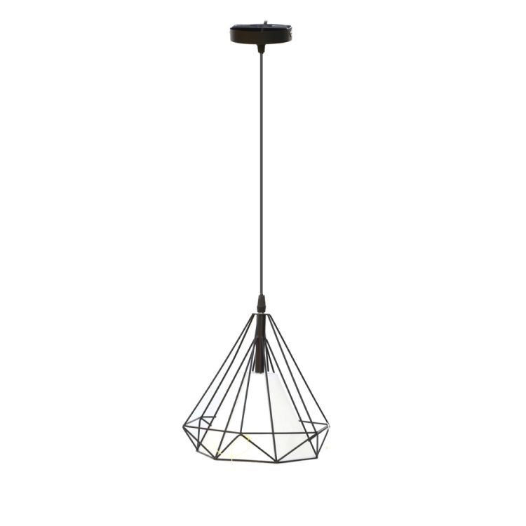 ჭერი სსანათი შავი ცხაურა შუშით MH-15647 სურათი