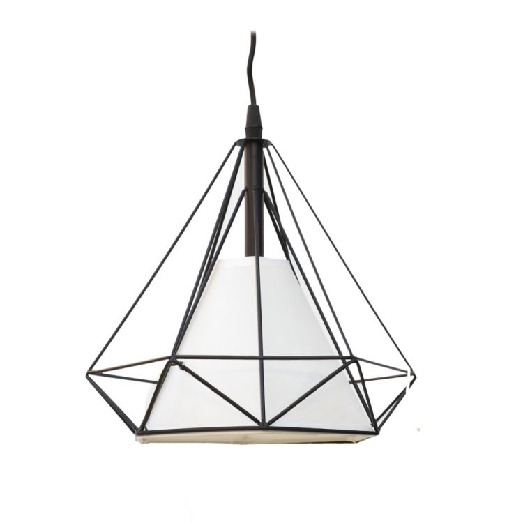 ჭერი სსანათი შავი ცხაურა შუშით MH-15647 სურათი