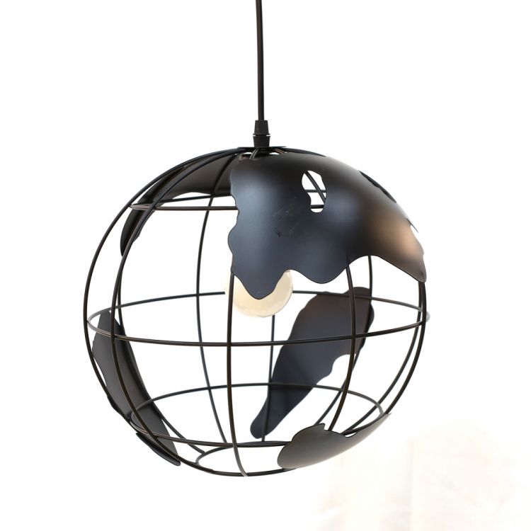 ჭერის სანათი შავი გლობუსი მეტალის  MH-15653 სურათი