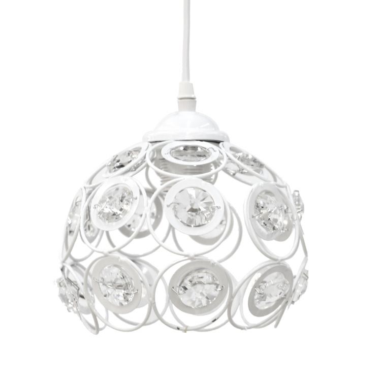 ჭერის სანათი თეთრი ბროლით MH-15667 სურათი