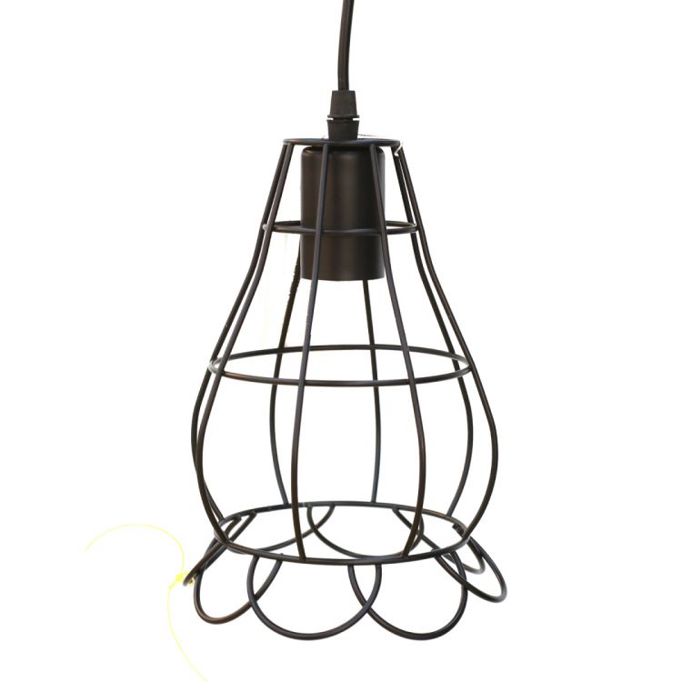 ჭერის სანათი შავი მეტალის ცხაური მრგვალი MH-15691 სურათი