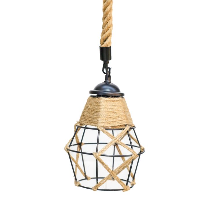 ჭერის სანათი დაწნული თოკით MH-20767 სურათი