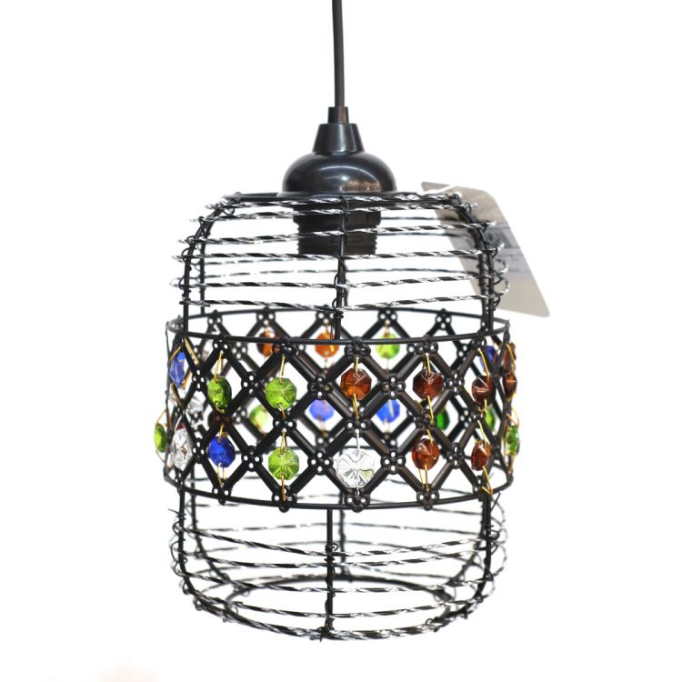 ჭერის სანათი მრგვალი შავი შუშის ბურთებით MH-20765 სურათი