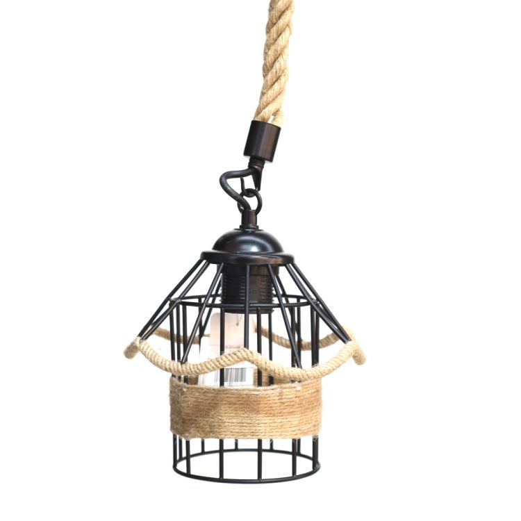 ჭერის სანათი დაწნული თოკით MH-20770 სურათი