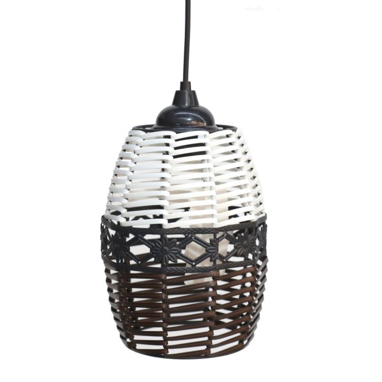 ჭერის სანათი დაწნული თეთრი ყავისფერი MH-20766 სურათი