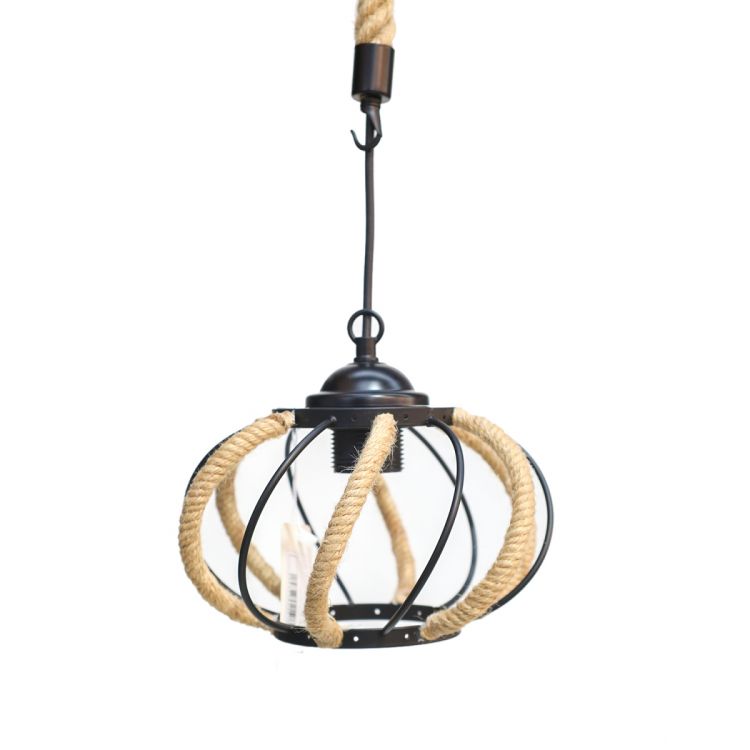 ჭერის სანათი დაწნული თოკით MH-20771 სურათი