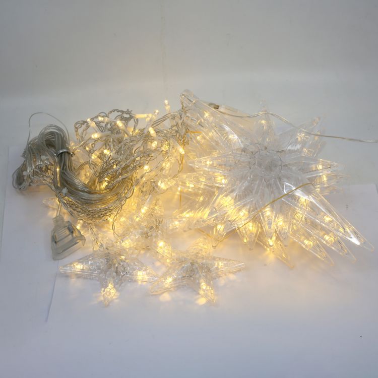 საახალწლო სანათი 3 მეტრი ვარსკვლავი ყვითელი ნათება MH-20918 სურათი