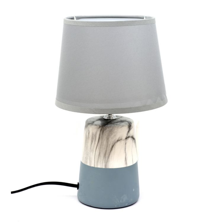 მაგიდის სანათი კერამიკა მწვანე ცისფერი MH-8987 სურათი