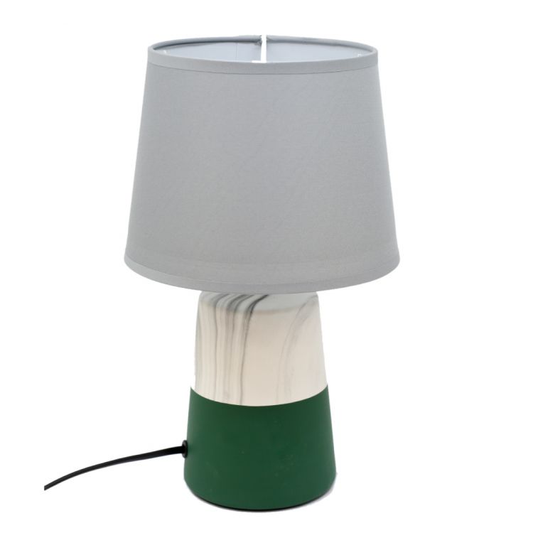 მაგიდის სანათი კერამიკა მწვანე ცისფერი MH-8987 სურათი