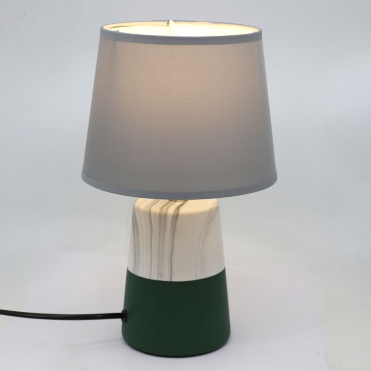 მაგიდის სანათი კერამიკა მწვანე ცისფერი MH-8987 სურათი