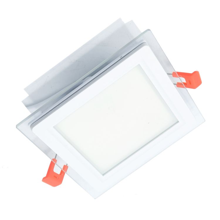 ლედ პანელი ოთხკუთხედი შუშის LEDEX LED Glass Down Light (Square) 9w 3000K სურათი