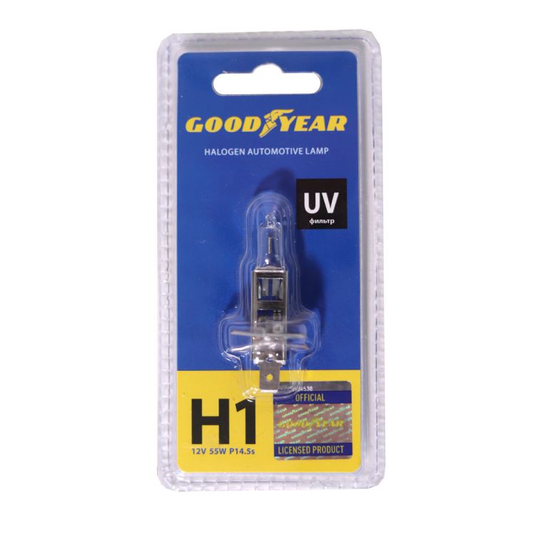 ავტოჰალოგენი Goodyear H1 12V 55W P14.5s (ბლისტერი) სურათი