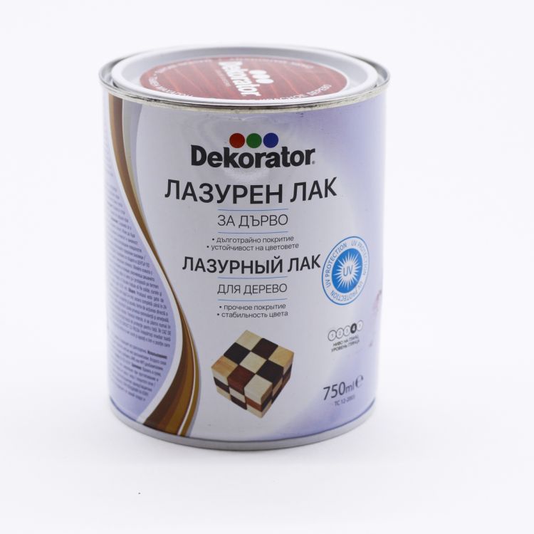 დეკორატიული ხის ლაქი უფერო 0.75 ლ სურათი