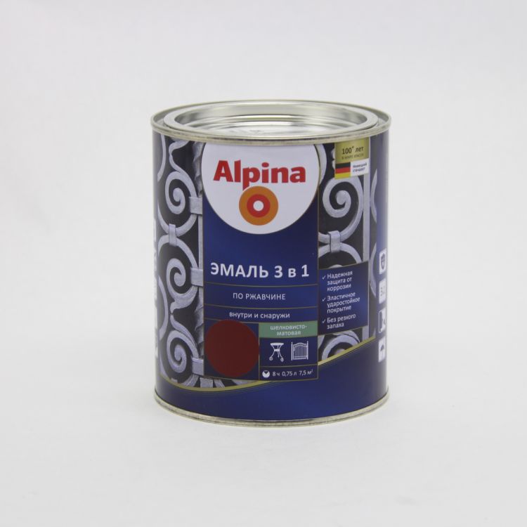 საღებავი ანტიკოროზიული  AX BY AP DaR 3in1 RAL 9005 SM 0,75 LT სურათი