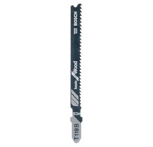 ბეწვახერხის პირი ხისთვის Bosch T119B 3ც სურათი