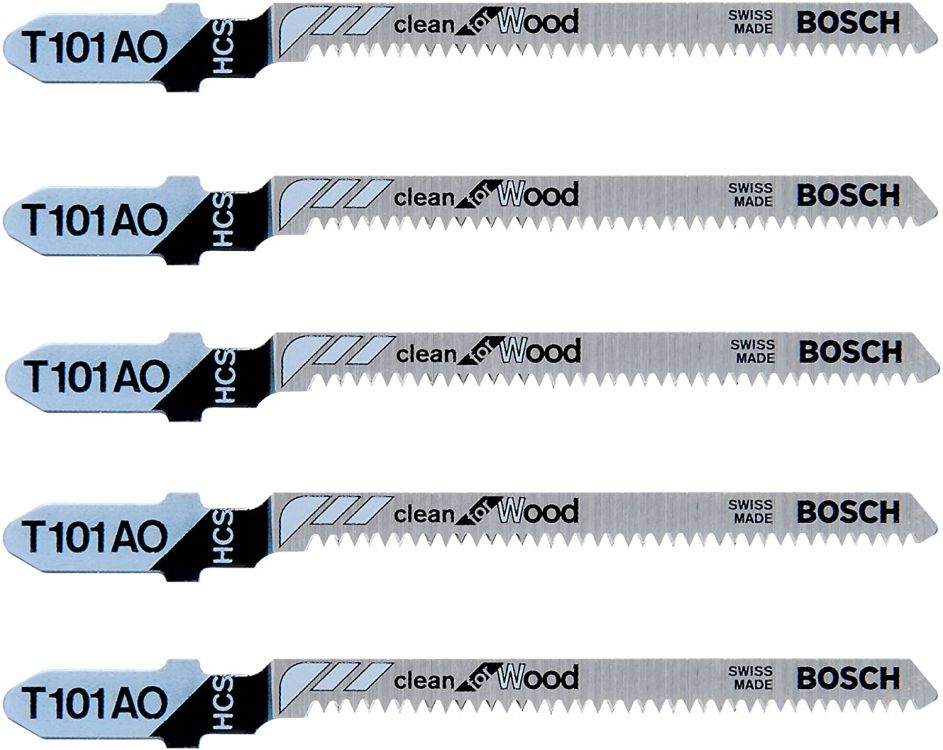 ბეწვახერხის პირი ხისთვის Bosch T101A0 5ც სურათი