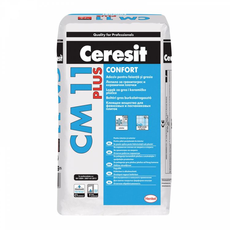 წებოცემენტი Ceresit CM11 PLUS GEO 25kg ყინვაგამძლე სურათი