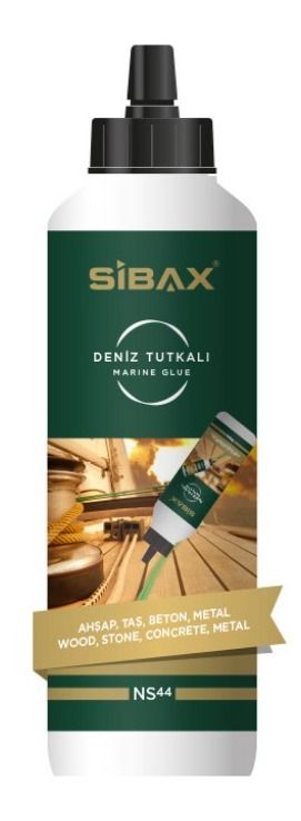 თხევადი წებო  NS44 SIBAX POLYURETHANE MARINE ADHESIVE  310ML 500GR  1*24 სურათი