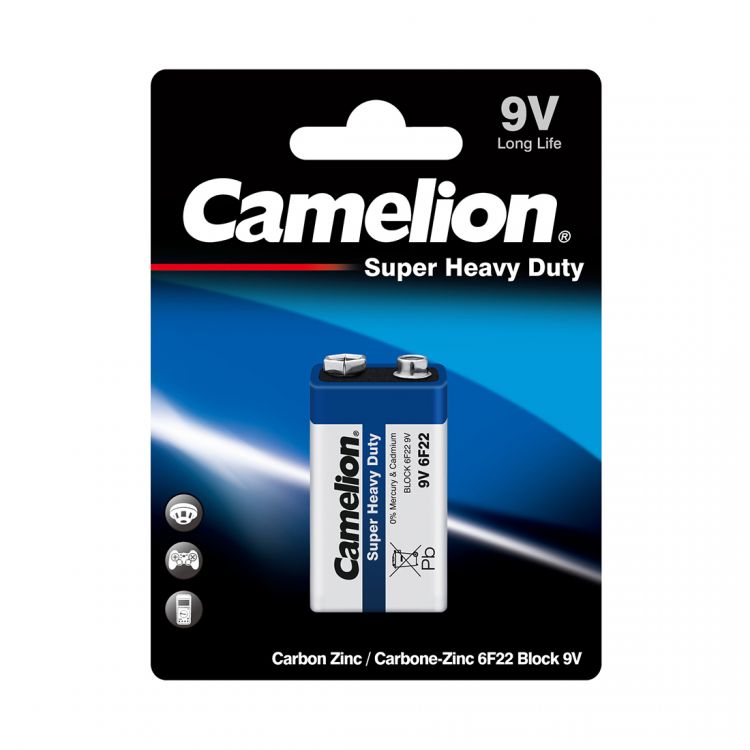 ელემენტი 1094 Camelion Super HD ლურჯი 9V  1ც შეკრა 6F22-BP1B სურათი