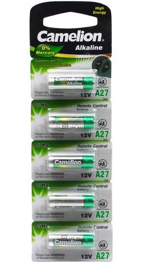 ელემენტი 5063 Camelion Alkaline (mercury free) 1ც შეკვრა, A27-BP1(0%HG) სურათი