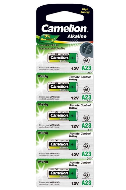 ელემენტი 5087 Camelion Alkaline (mercury free) A23  5ც შეკვრა A23-BP5(0%HG) სურათი