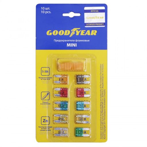 დროშისებური დამცველების ნაკრები Goodyear მიკრო 10ც შერეული სურათი